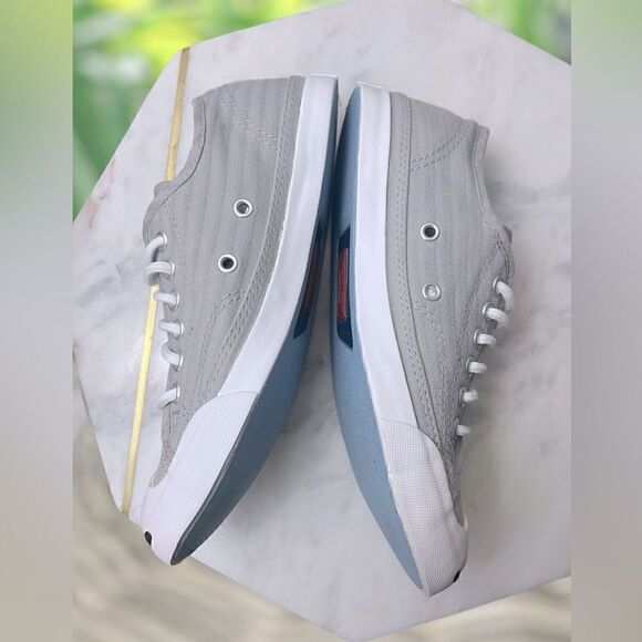 🔥🔥 Converse Jack Purcell Ox Low Textured Canvas Striped Sneakers Size 5.5 - Picture 10 of 16